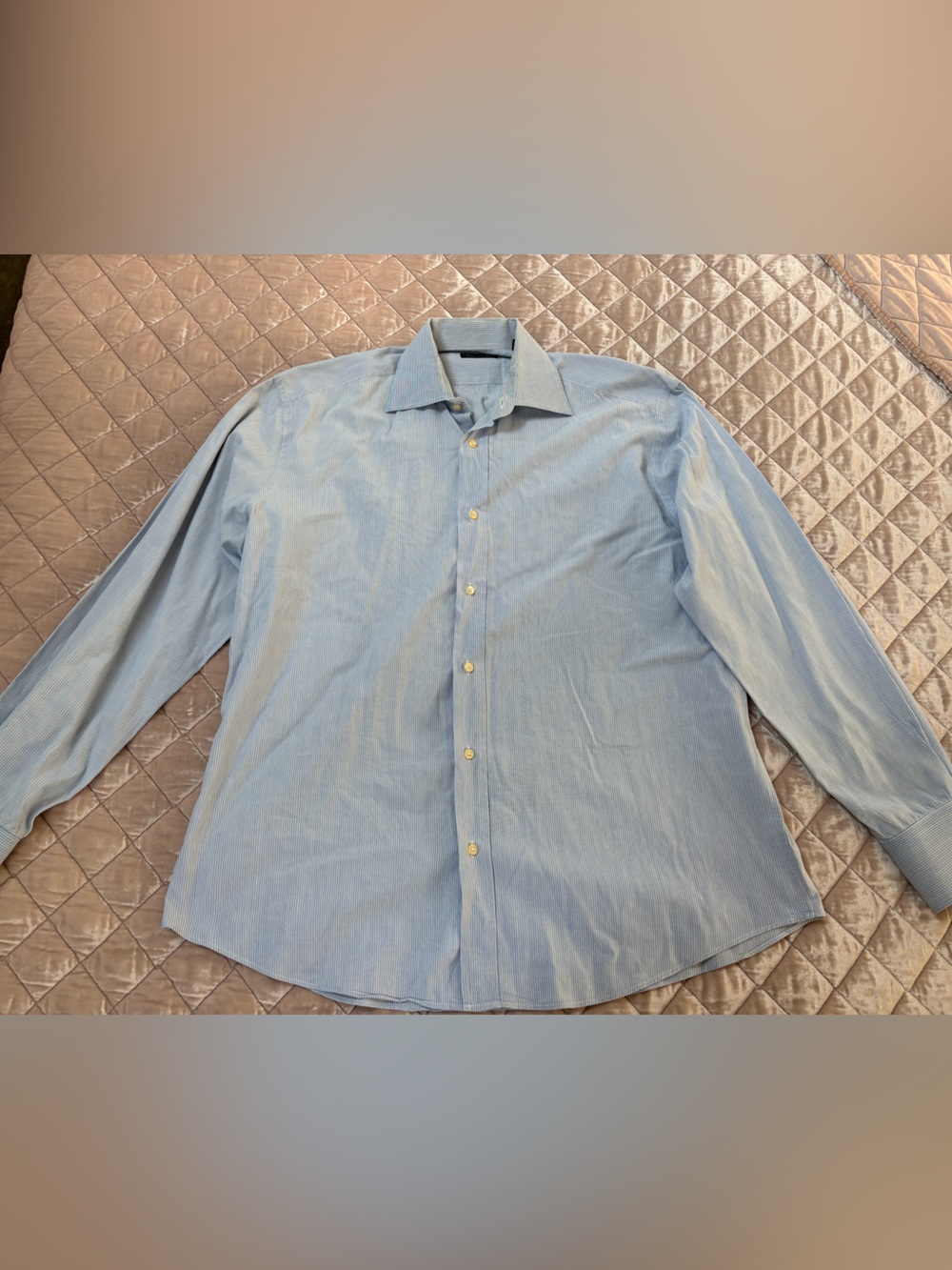 Valentino Light Blue Men’s Button-Down Dress Shirt